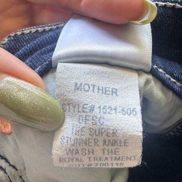 Mother The Stunner Ankle Jeans In the Royal Treatment High Rise Skinny Size 26 - Picture 11 of 16